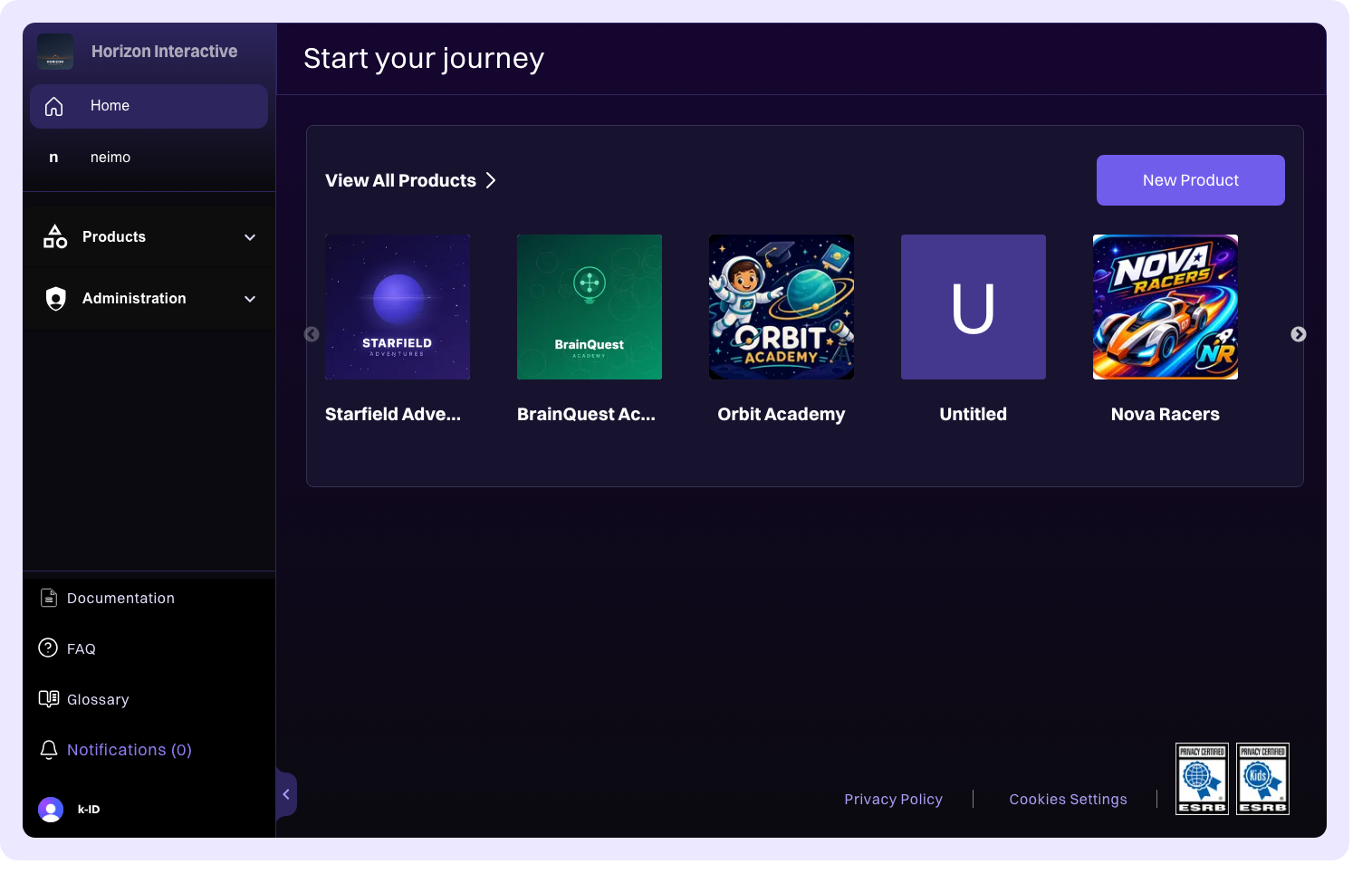 Dashboard overview